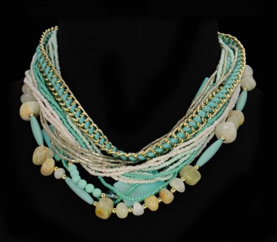 COLLAR MIX G PASTILLAS NACA VERDE