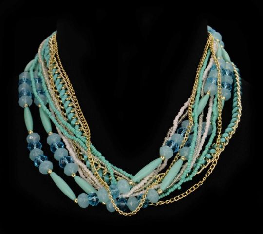 COLLAR MIX ARROZ LONG VERDE