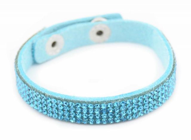PULSERA SV 4 FILAS CIELO