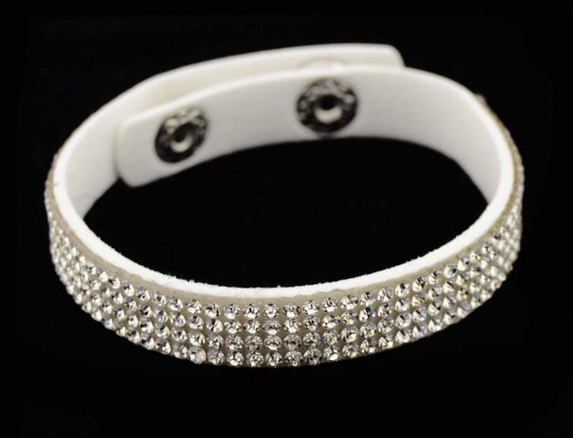 PULSERA SV 4 FILAS BLANCO