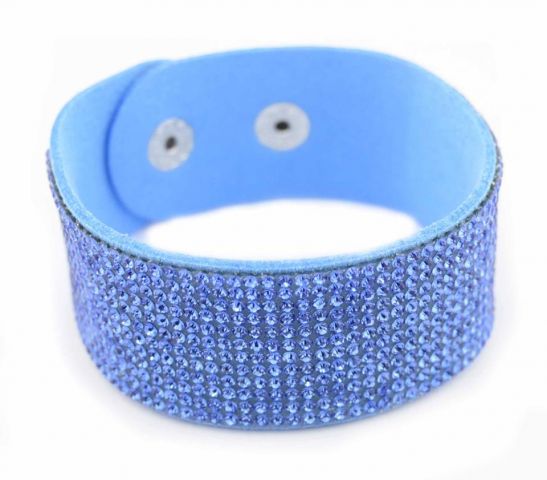 PULSERA SV ANCHA 12 FILAS AZUL