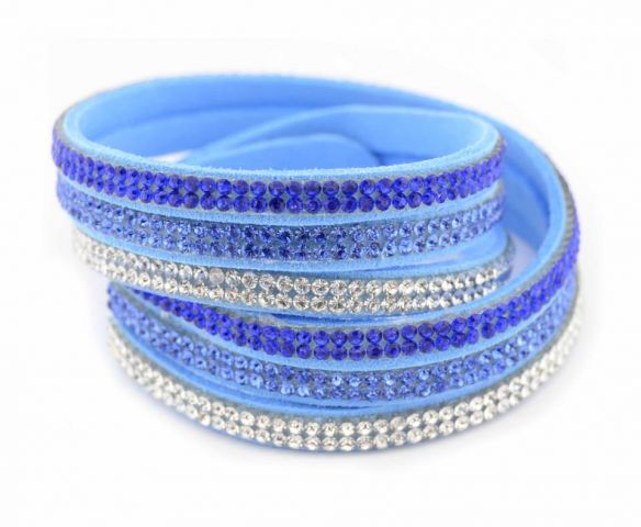 PULSERA 3 RAJ 3 OROS AZUL