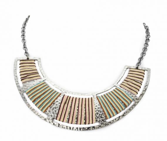 COLLAR HILATURA CORTE PLATEADO