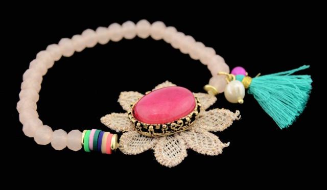PULSERA ELAST. FLOR RIBON C