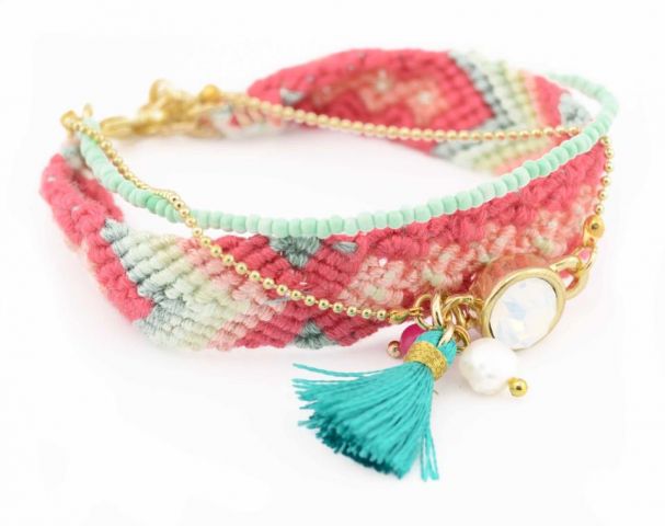 PULSERA SANI 3V. POMPON PIED