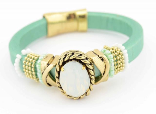 PULSERA VERDE LUNA CENTRO ME