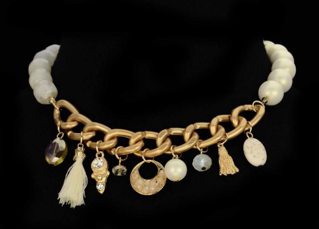 COLLAR PERLAS CADENA COMBI