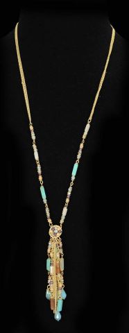 COLLAR LAZO Y NUDOS VERDE