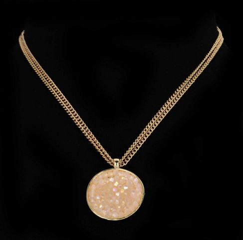 COLLAR CORTO RDO. MOSAICO ROSA