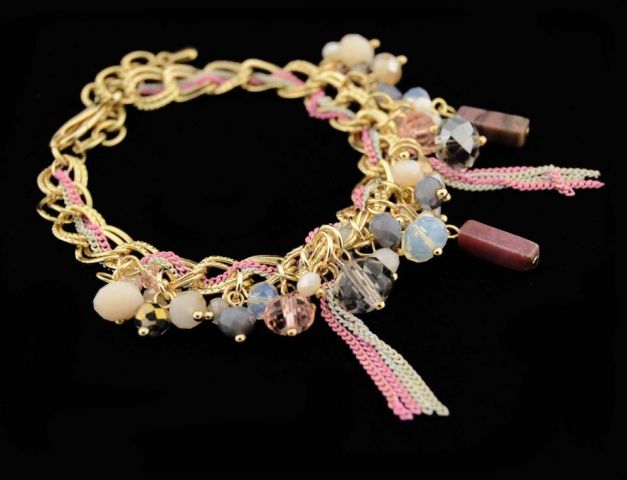 PULSERA CRYSTAL LLUVIA ROSA
