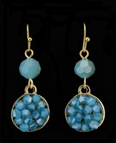 PENDIENTES RDOS. MOSAICO TURQUESA