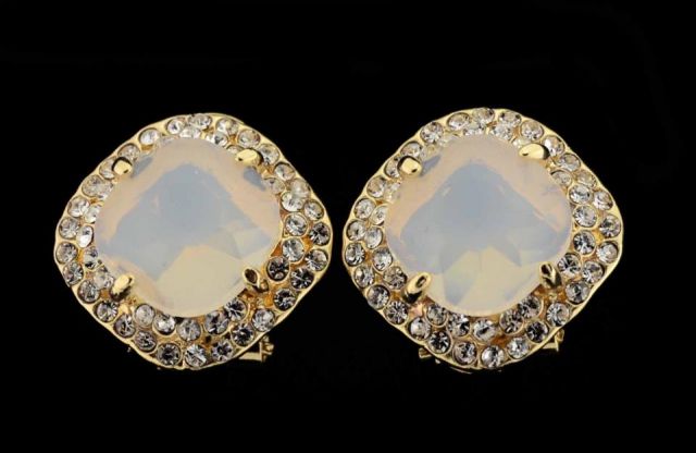 PENDIENTES CUADR. 2 FILAS STONE