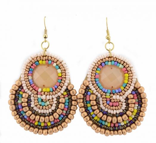 PENDIENTES CIRCULO ENCLAUS DORADO