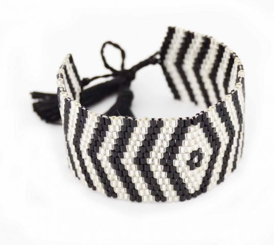 PULSERA BEADS BRILLO G. PLATEADO