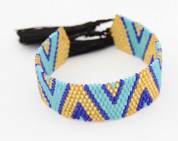 PULSERA BEADS BRILLO M. MARINO