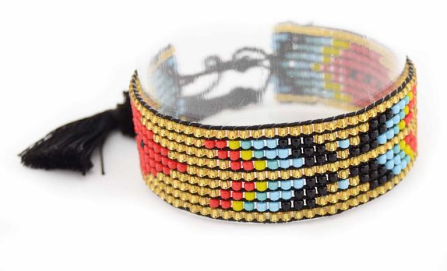 PULSERA BEADS TRADICIONAL P. ROJO