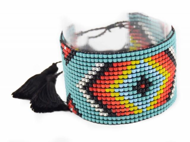 PULSERA BEADS TRADICIONAL G. TURQUESA