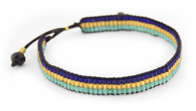 PULSERA 4 LINEAS VERDE