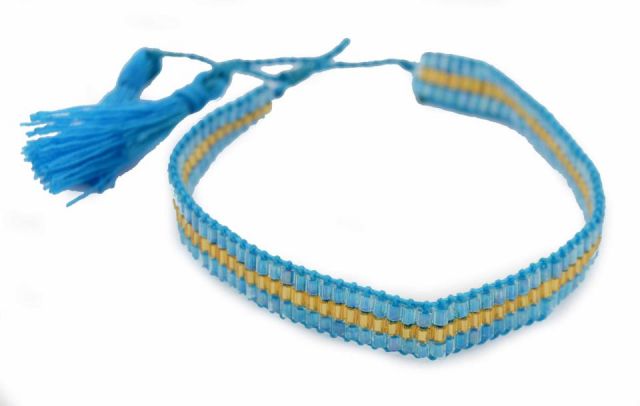 PULSERA 4 LINEAS TURQUESA