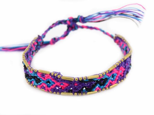 PULSERA FABRIC CADENA NEGRO