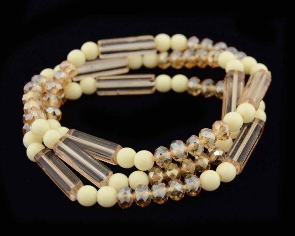 PULSERA MIX LONG. SQUARE 3V. CRUDO