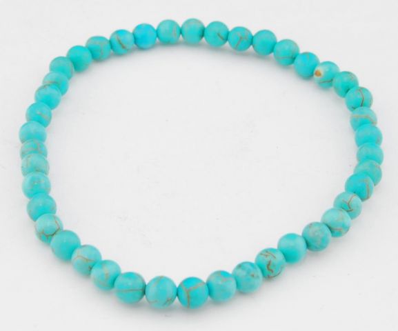 PULSERA BOLAS TURQUESA