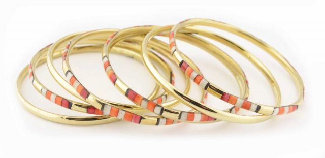 PULSERA BRON SET NAR-ROSA