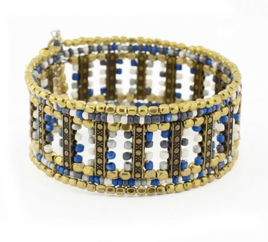 PULSERA PUZLE AZUL