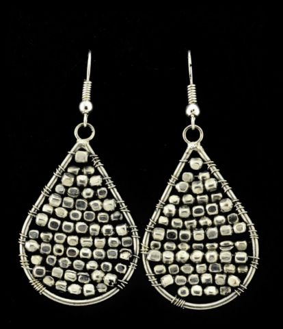 PENDIENTES RED PLATEADO