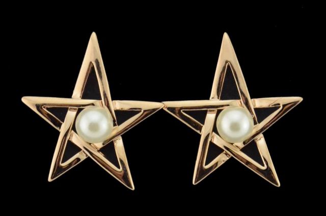PENDIENTES STAR JUIF PERLA