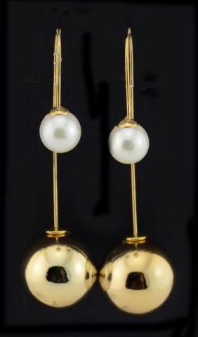 PENDIENTES LARGO BOLAS