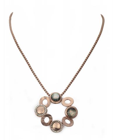 COLLAR COLG. ROSE GOLD CIRC