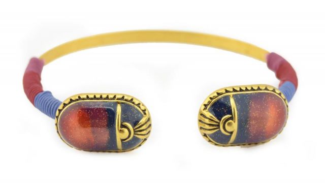 PULSERA ESCARABAJO G ROJO