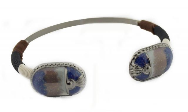 PULSERA ESCARABAJO G AZUL