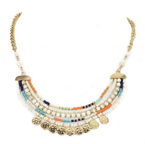 COLLAR ROMI MONEDAS CRUDO