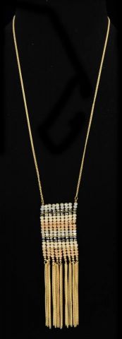 COLLAR COLG.RECT.VERT. DOR SALMON