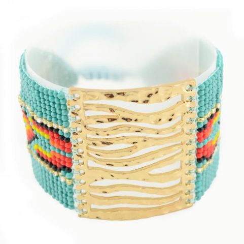 PULSERA BEADS FORNITUR CENTR TURQUESA