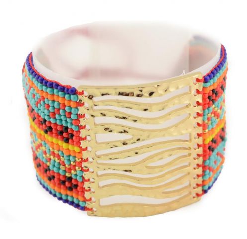 PULSERA BEADS FORNITUR CENTR ROJO