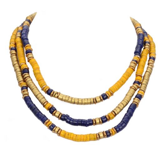 COLLAR COCO 3V. CORTO MOSTAZA