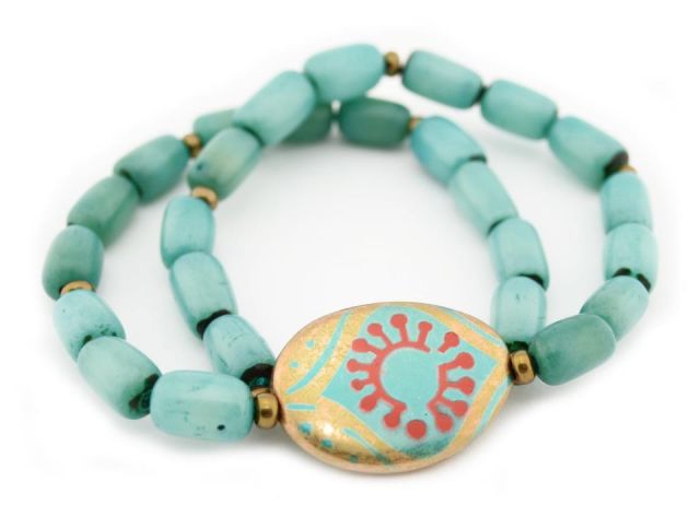 PULSERA 1V. PASTILLA TURQ.