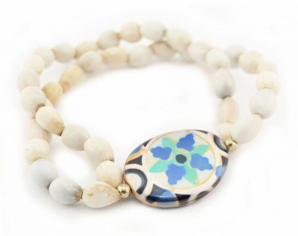 PULSERA PAST. DECO FLOR 2V.