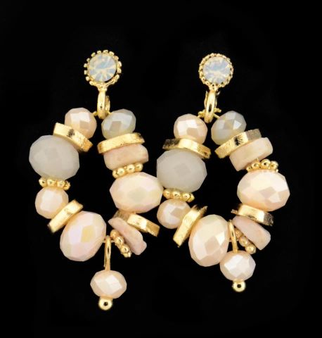 PENDIENTES OVAL PIEDRAS NATURAL