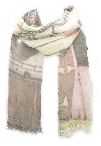 FOULARD CACH MARRON