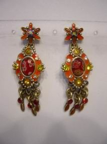 PENDIENTES 630935 MIN. 3 UND. NARANJA