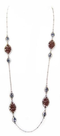 COLLAR OJIVAL OJOS  GRANATE