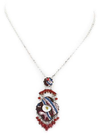 COLLAR TELA NACAR ESTAMBUL GRANATE