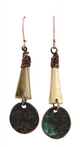 PENDIENTES OXID TRIANG + CIRC