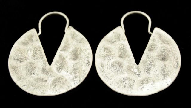PENDIENTES CIRC 3/4 PLATEADO