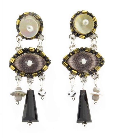 PENDIENTES TELA POST + GO NEGRO