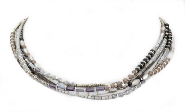 COLLAR VUELTAS CORTO FUSSIO NEGRO